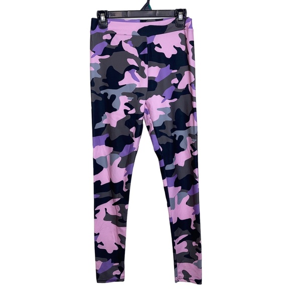 PINK CAMO LEGGINGS - Picture 2 of 7